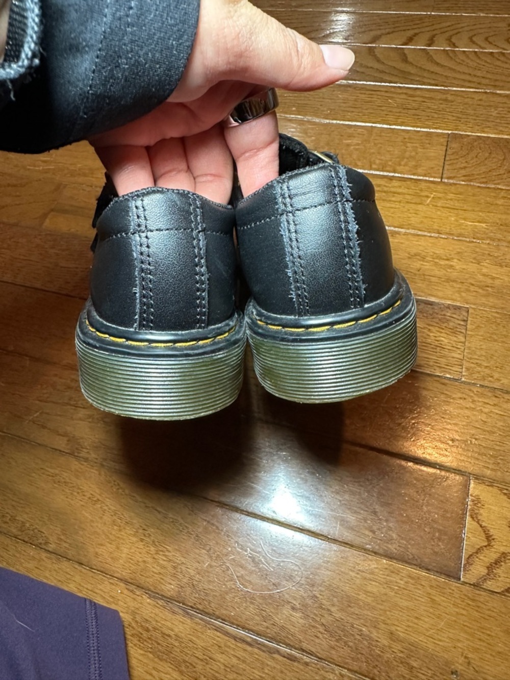 Dr. Martens Black Double-Buckle Mary Jane Shoes Kids US 2 - Picture 11 of 12